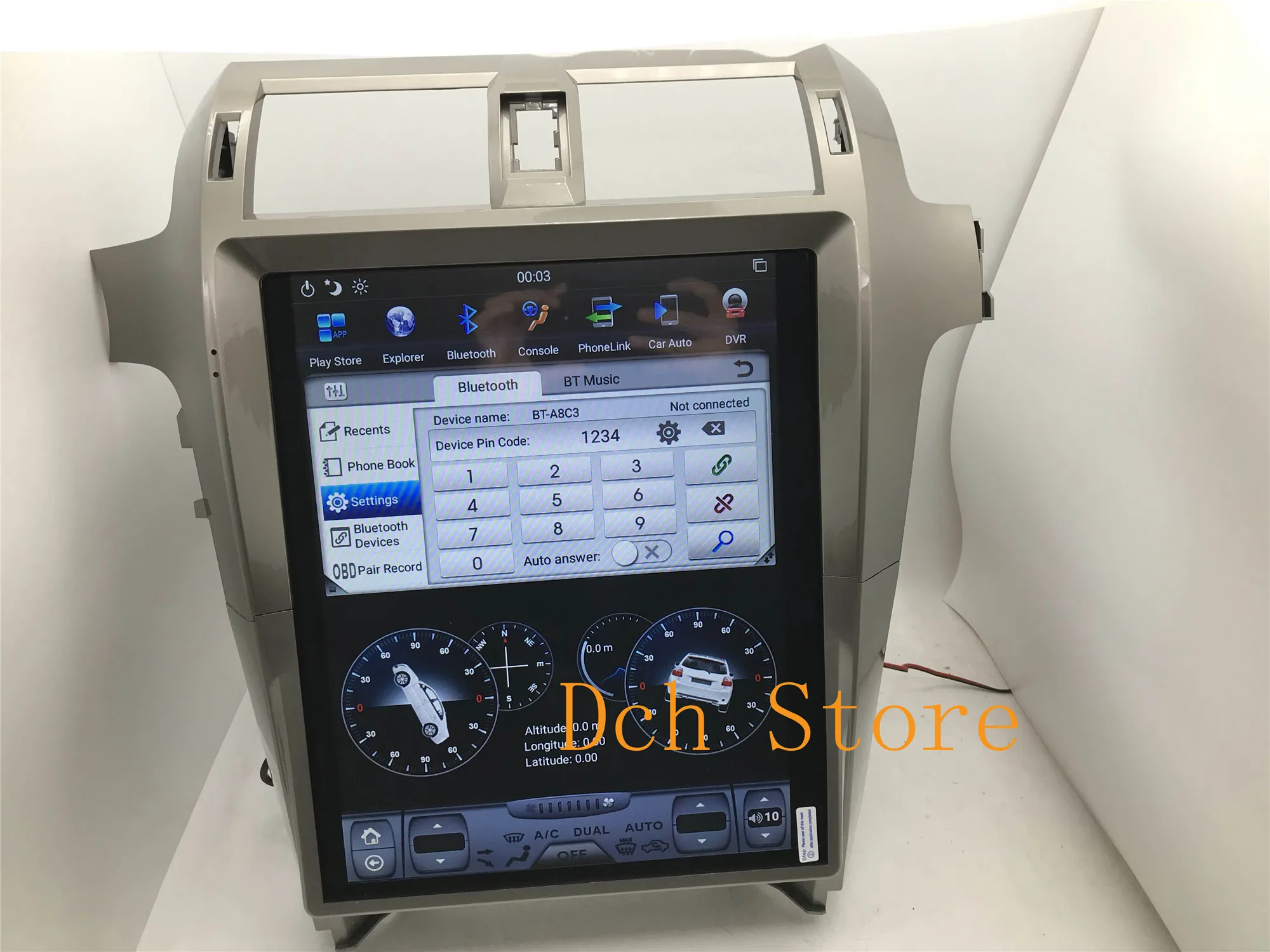 15 дюймов tesla стиль Android 8,1 PX6 автомобильный DVD gps навигация для lexus GX GX400 GX460 радио Поддержка 360