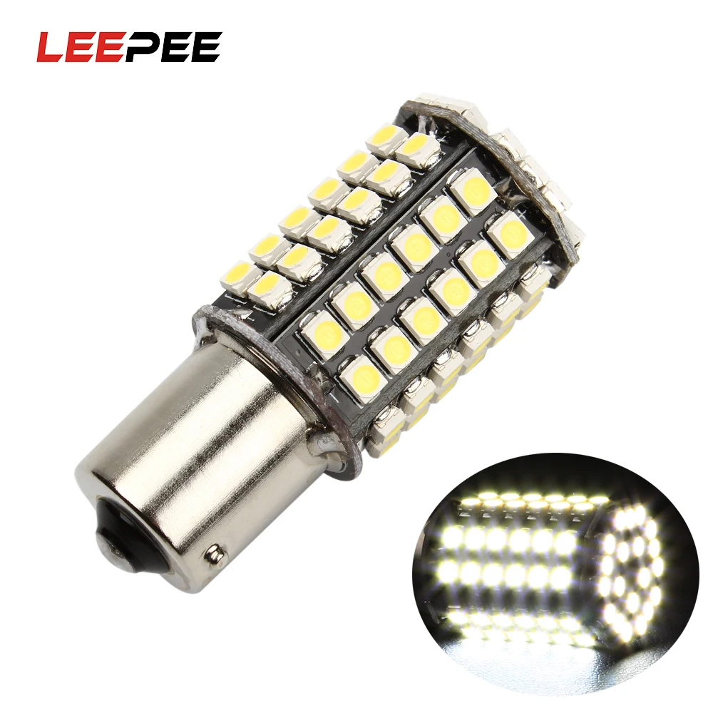 LEEPEE белая Автомобильная 1156 3528 Задний сигнал поворота 80 SMD СВЕТОДИОДНЫЙ ная лампа