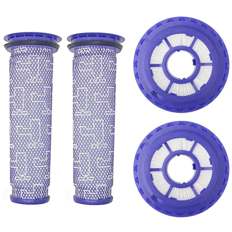 

2 Pack HEPA Post Filters & 2 Pack Pre Filters Replacement for Dyson DC65 DC66 DC41 UP13 UP20 Animal, Multi Floor