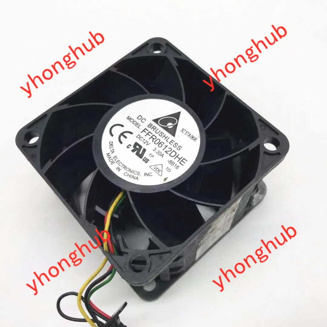 4-проводной вентилятор охлаждения сервера Delta Electronics FFR0612DHE 8B16 DC 12 В 3 30 а 60x60x38 мм |
