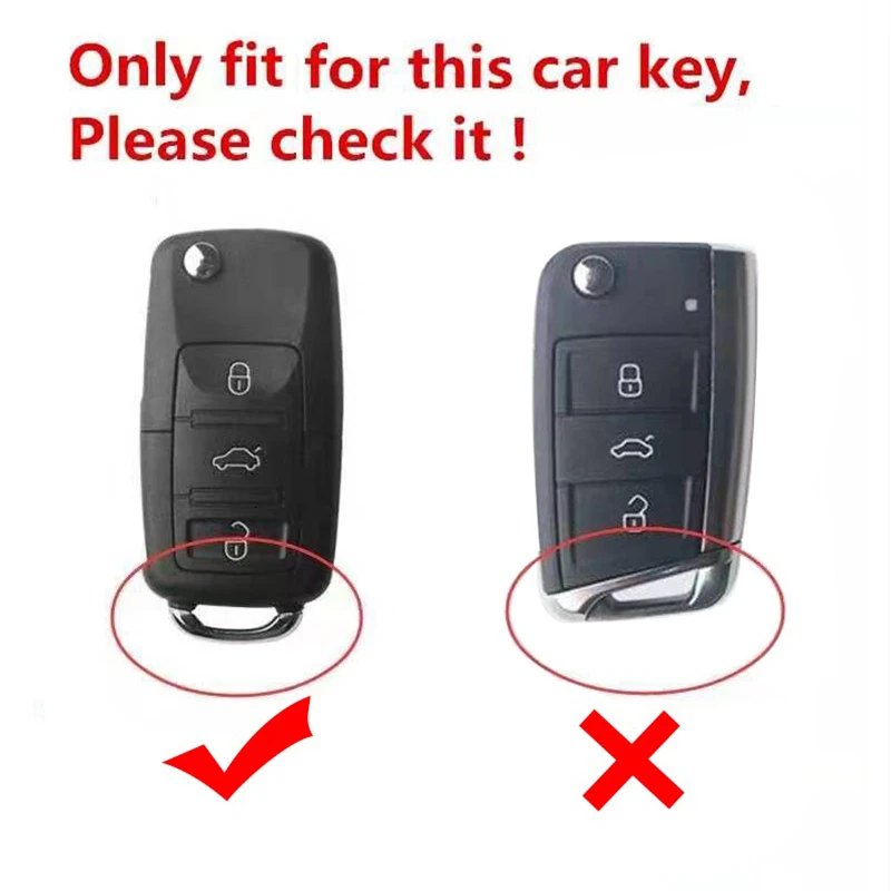Silicone Car Key Cover Cap For Vw Golf 7 Jetta Passat Beetle Polo Bora Flip Remote Control Alarm Case Keys | Автомобили и