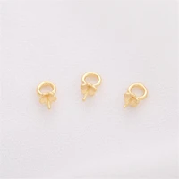 gold color plated earrings buckle pendant torus ring charm connector for diy necklace bracelet jewelry making accessories
