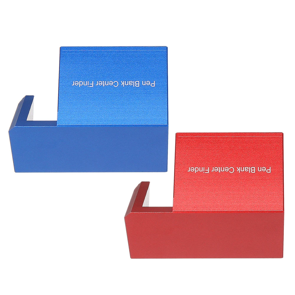 

Aluminum Alloy Wood Pen Blank Center Finder Woodworking 45 Degree Angle Line Caliber Ruler Measuring Scriber Tool