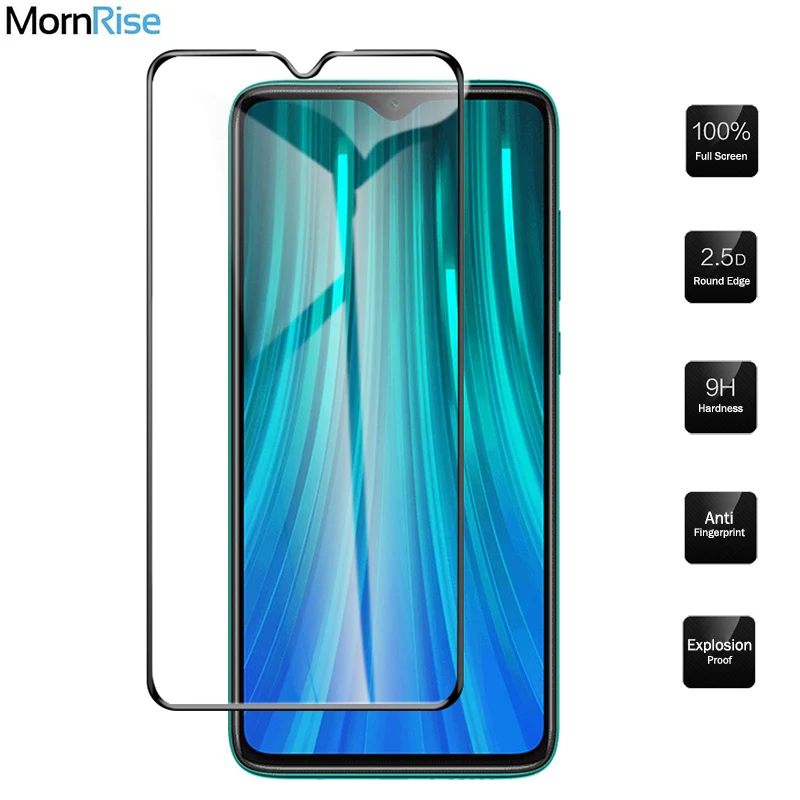 Закаленное стекло с полным покрытием для Xiaomi Redmi Note 8 Pro Защитная пленка экрана 9 9S