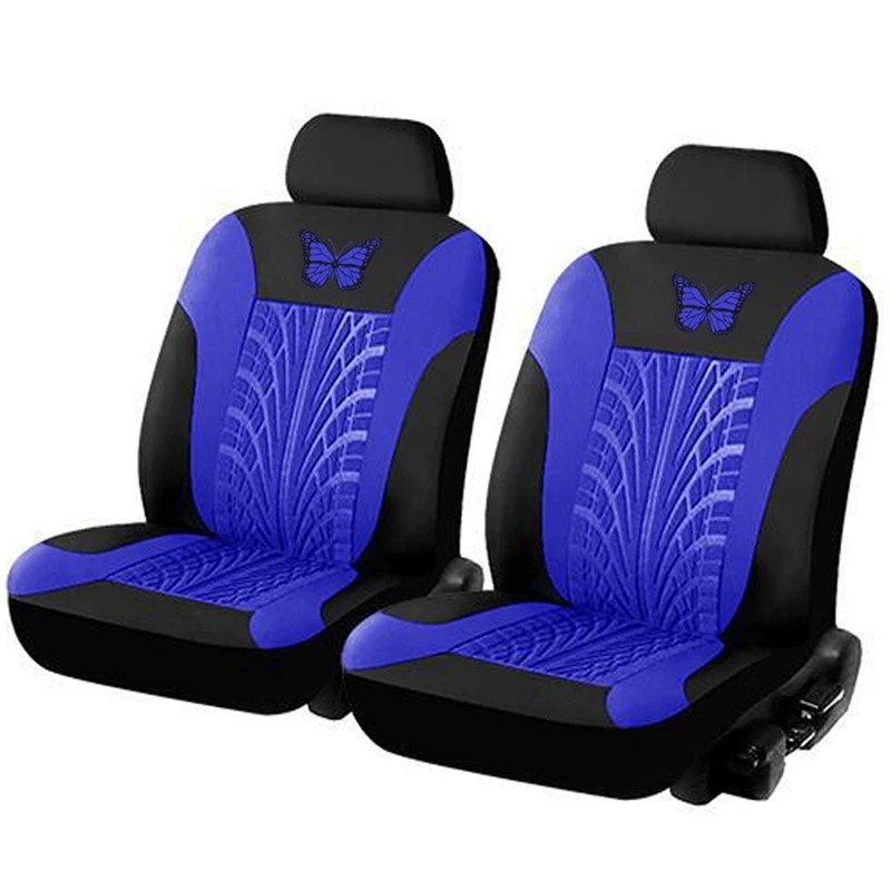 Fashion Butterfly Tire Track Pattern Universal Car Seat Covers Fits Most Brand Vehicle Non-Slip Cover Protector | Автомобили и