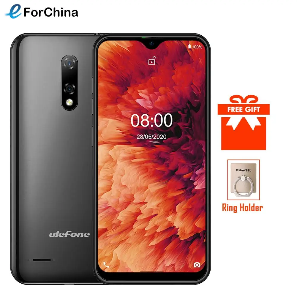 Ulefone Note 8P Smartphone Android 10 Go 4G Celular Phone Waterdrop Screen Quad Core 2GB+16GB 5.5-inch Face Unlocked Cellphones | Мобильные