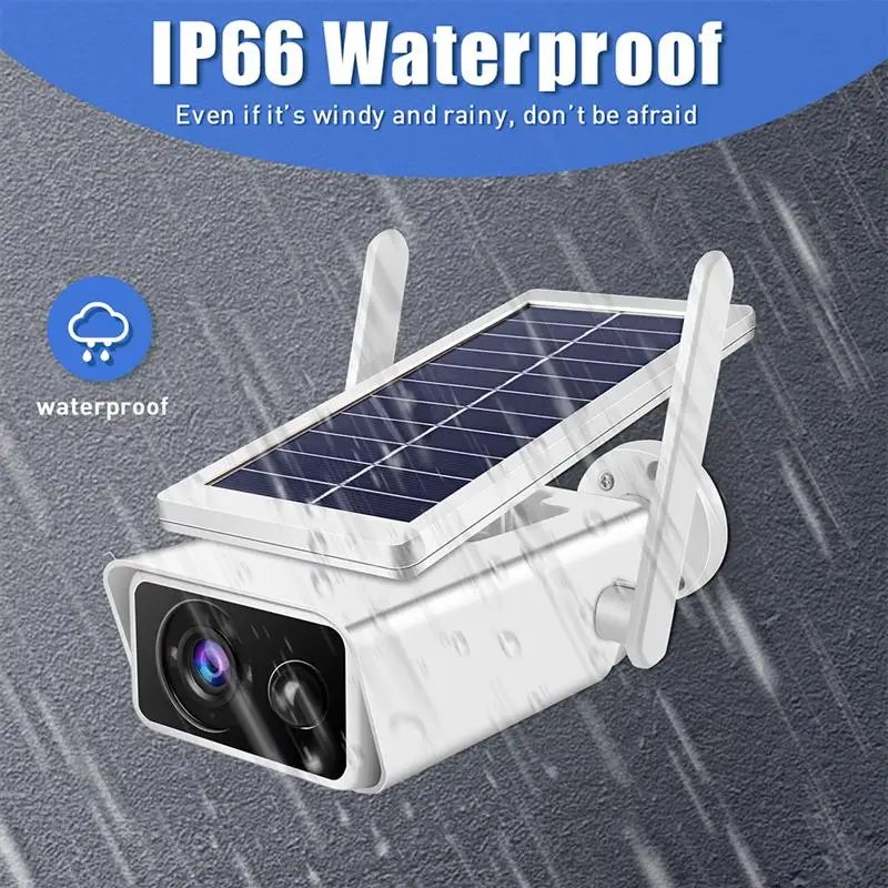 

T13 WIFI Solar Camera 1080P Detect Cloud Camera PTZ passive IR induction Alarm Night Vision Smart Surveillance Security Monitor