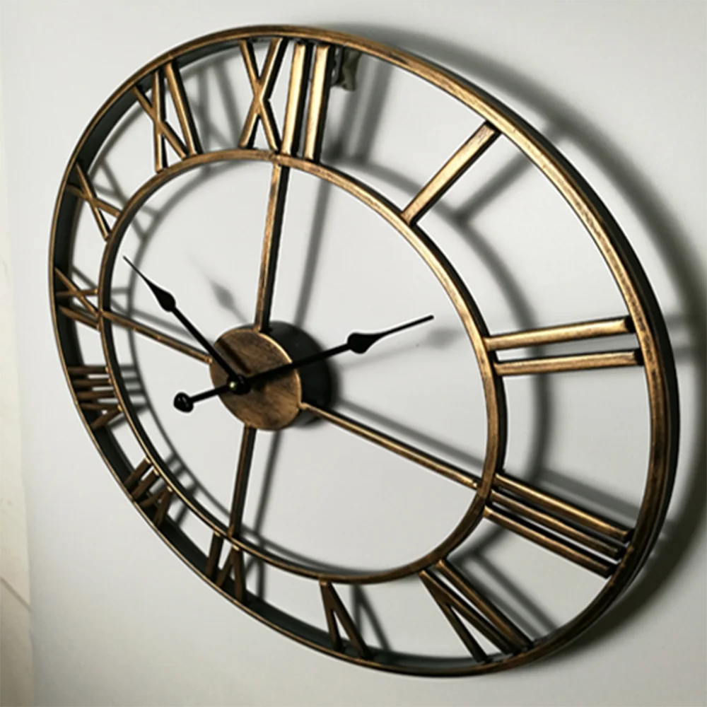 Объемные креативные большие ретро-часы ручной работы деревенские декоративные