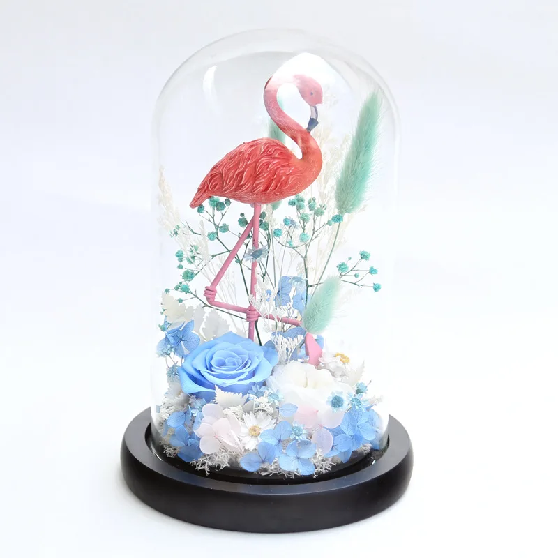 Рождественский подарок Волшебная кукла сохраняющая розы в стекле