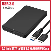 new 2 5 inch hdd case usb 3 0 to sata box external hard drive enclosure 5gbps usb hard disk box support uasp for ssd 2tb hdd