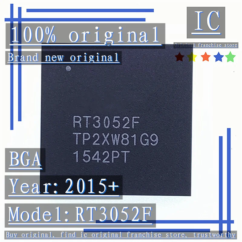 2015 + 100% Новый оригинальный 1 шт. 5 RT3052F BGA чип беспроводного