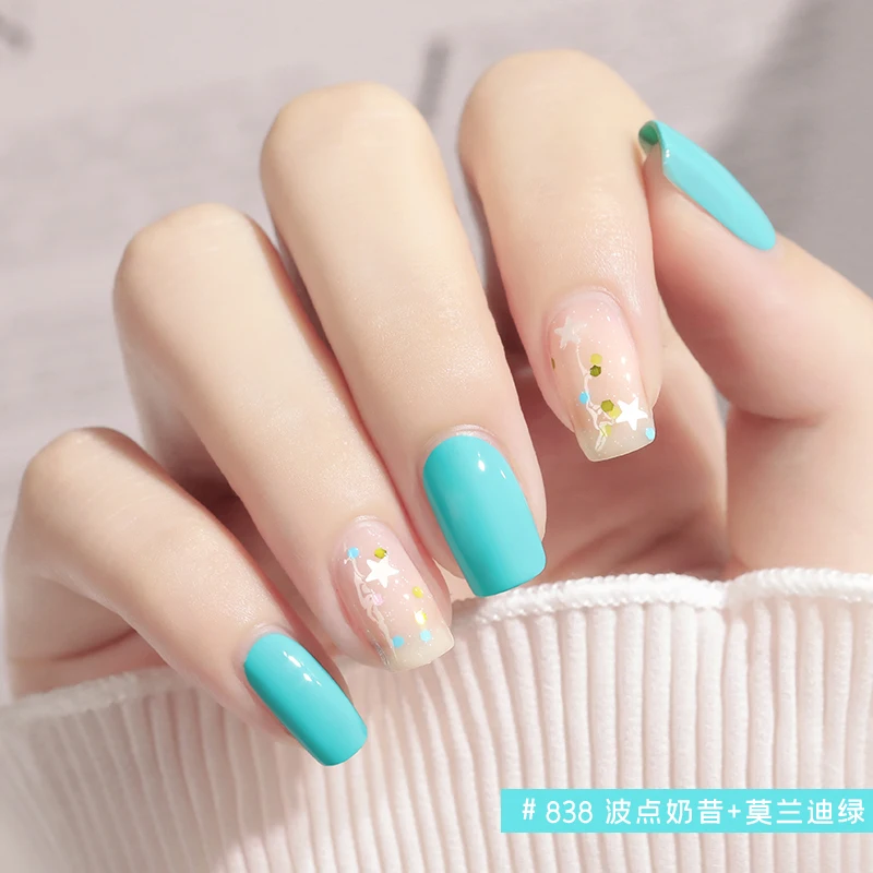 

SANIYE Double Head Nail Polish Quick Drying Without Baking Durable Non-peeling Nail Art All For Manicure Regular Gel Nail Polish