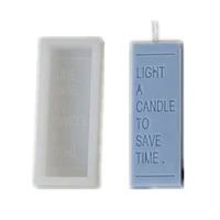 1pc cuboid letter candle mold cool style aromatherapy silicone candle mold home decoration diy tools