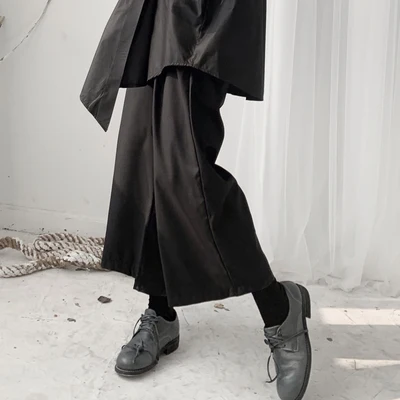 Dark Yamamoto original Retro Niche Design Yoji casual pants broad legs woman