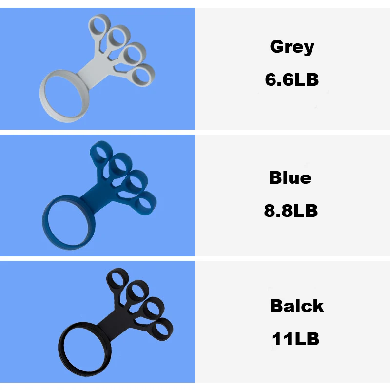 3 шт. силиконовые ремешки для упражнений на палец | Спорт и развлечения