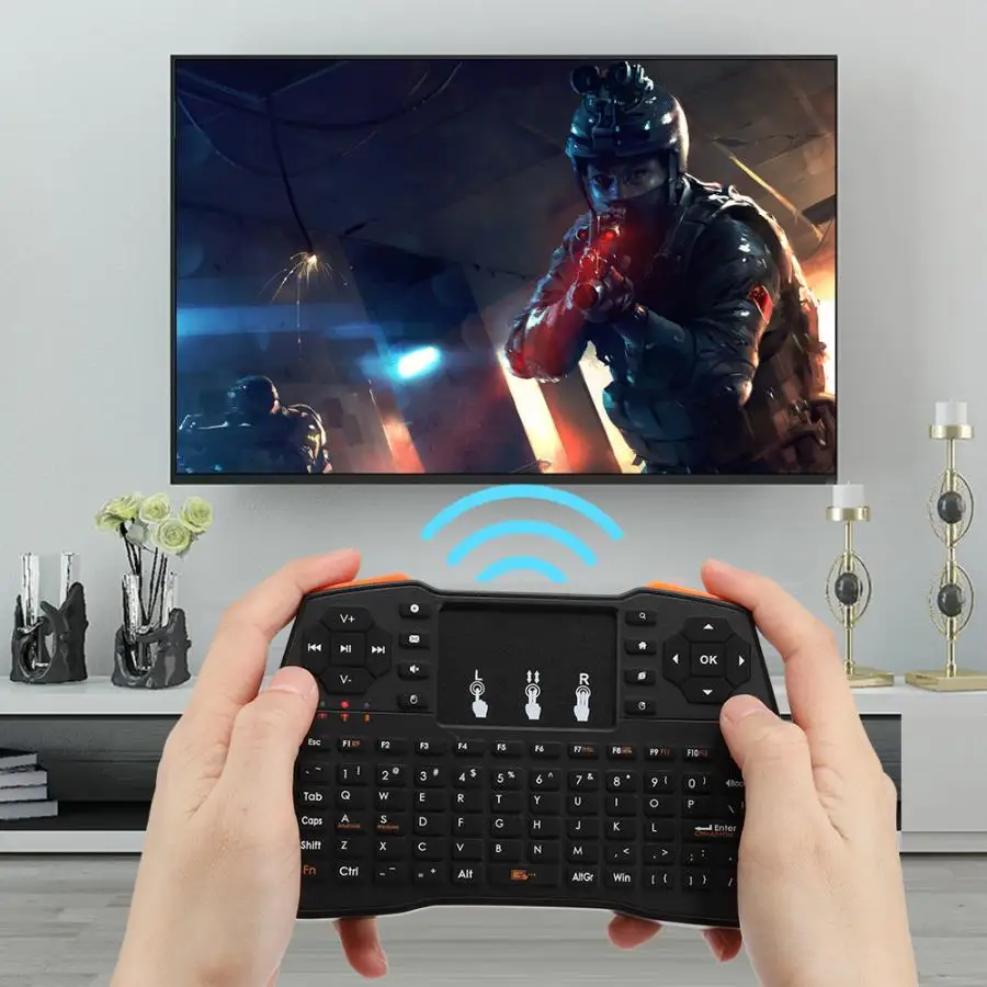 Air Mouse для Viboton I8 Plus 2 4 ГГц мини беспроводная клавиатура Android TV Box/Google