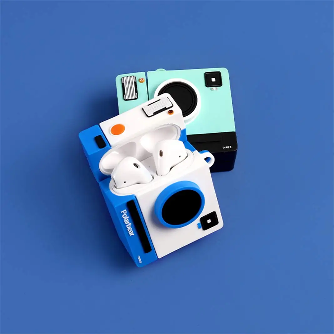 

For airpod case 3D cute cartoon fashion shark bag cases, used for AirPods protective cover, used for Apple Airpods camera case