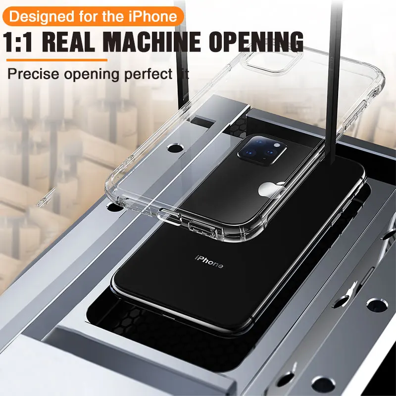 Transparent Protection Case For iPhone 11 Pro X XS Max Four Corner Strengthen Silicon Clear Cover pro max 7 8 Plus |