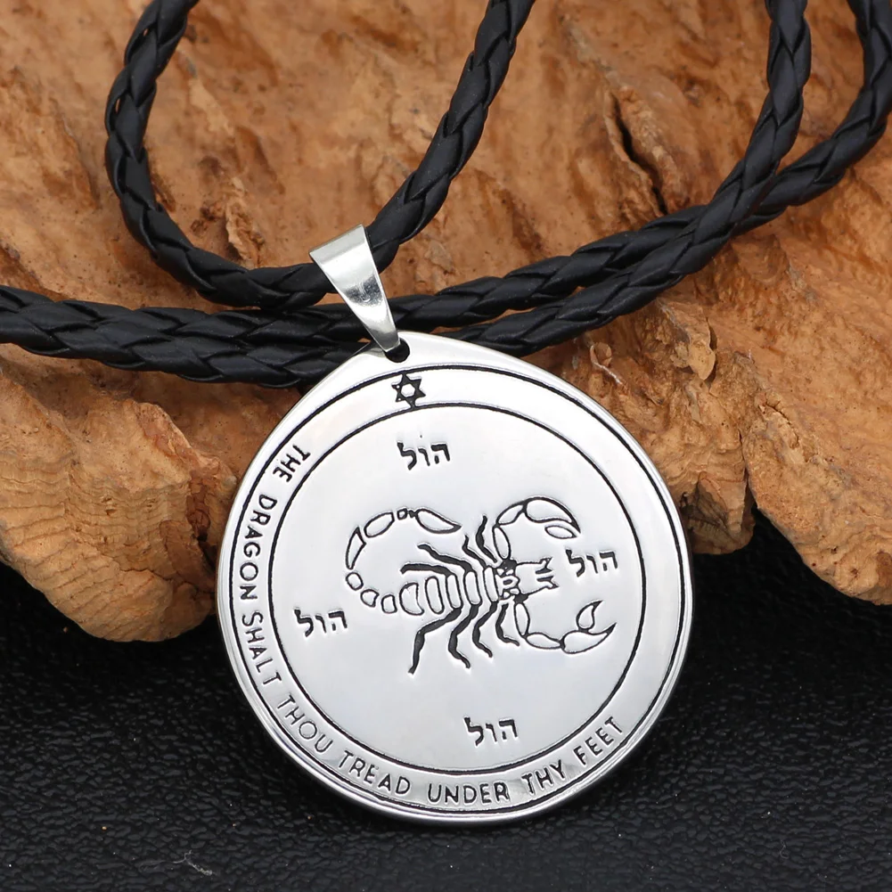 Talisman Pentacle of Solomon Seal Wiccan Pagan Hermetic Enochian Kabbalah Подвеска Ожерелье нержавеющая