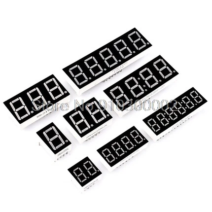 5 шт. 0 36 дюймов светодиодный 7 сегментный дисплей 1 бит/2 бит/3 Бит/4 бит цифровой