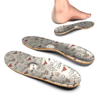 Colorful Designed EVA  Orthotic Comfort Insoles for Heel, Arch and Ball of Foot Ease Foot Pain With Arch Support Inserted Insole