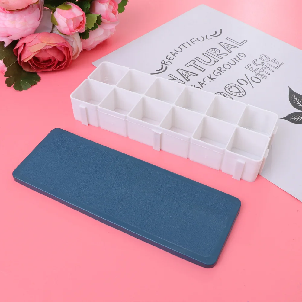 

1Pcs 12 Grids Soft-cover Box Gouache Paint Tray DIY Painting Tool