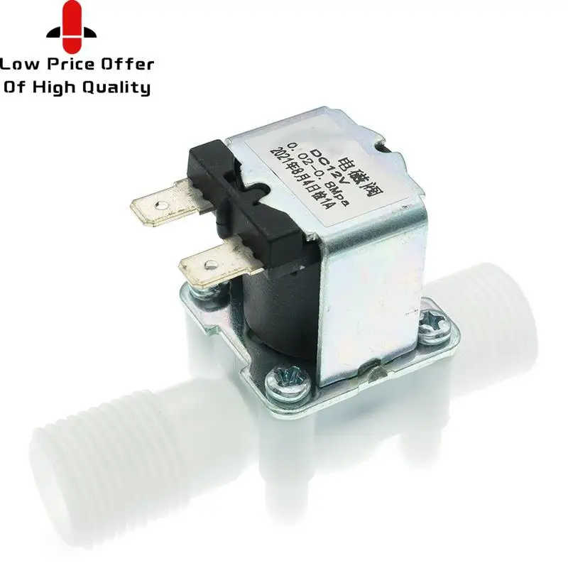 1/2 дюйма пластиковый электромагнитный клапан 12В 24В 220В для магнитной стиральной машины, распределитель питьевой воды, пневматический контроллер давления с переключателем включения.