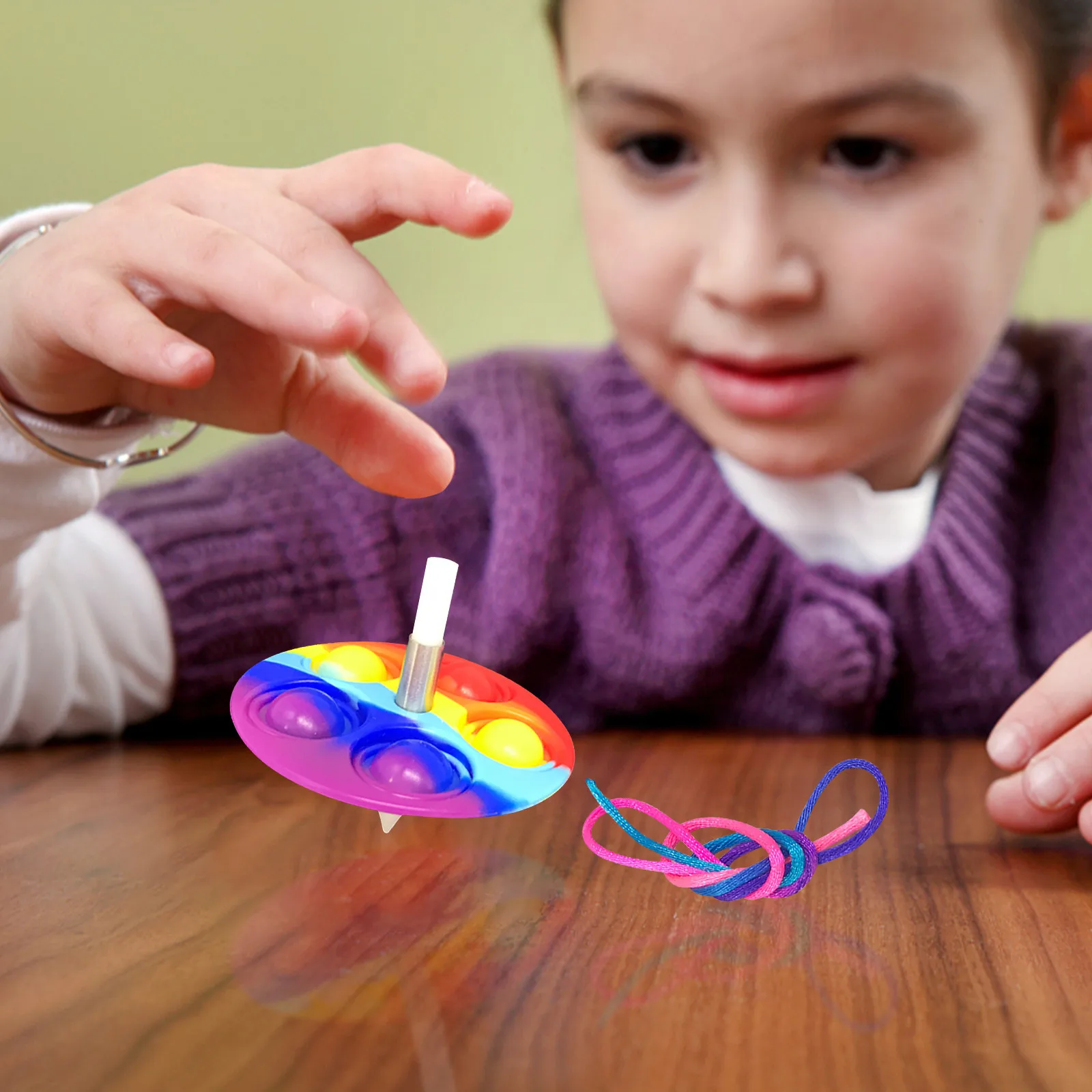 

Novelty Fidget Spinner Squeeze Sensory Toy Anti Stress Spinning Adult Kids Funny Flip Finger Toys Push It Bubble Fidget Toys