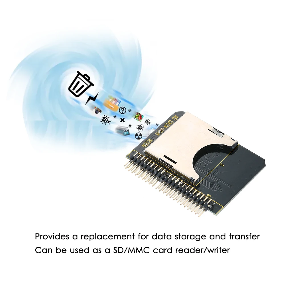 SD SDHC SDXC MMC Memory Card to 2.5'' IDE Adaptor Laptop HDD 44 Pin Male Converter FR4 | Обустройство дома