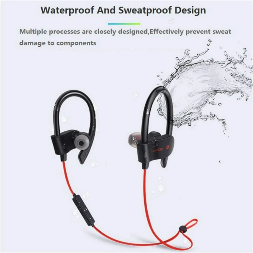 

56S Fone Wireless Bluetooth Headphones Sport Earphone Neck Hanging Ear Hook LED Digital Display HDCall Headphone Noise Reduction