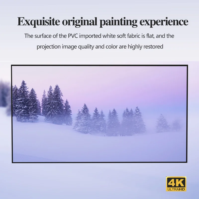 

DIXSG-Smart TV projection screen nano anti light picture frame screen 84 / 100 / 120 / 150 inch medium long focus ultra narrow e