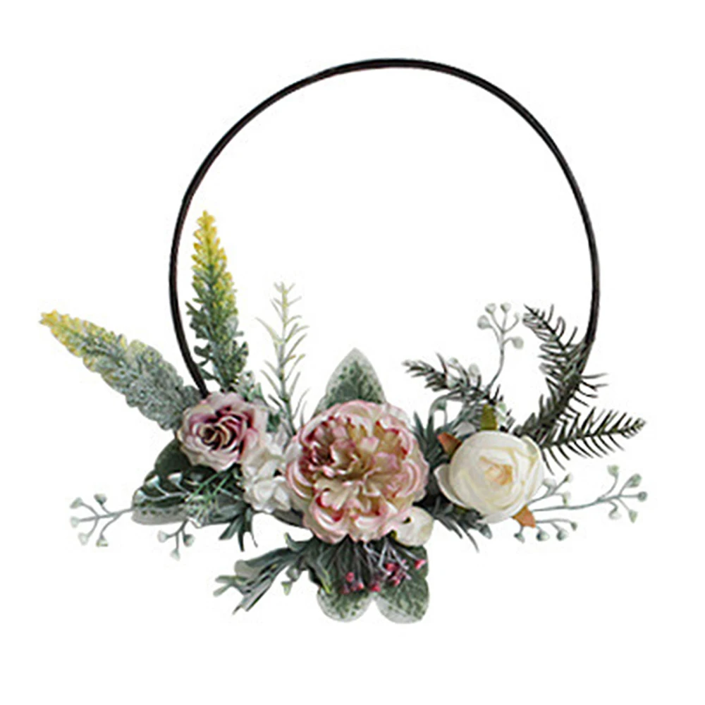 

Гирлянда с подвесками, венок, искусственный цветок, лоза, украшение на стену, обруч из ротанга, кольцо с искусственными цветами