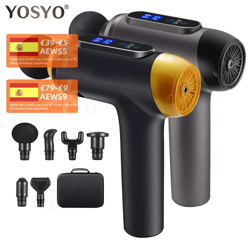 24V Профессиональный Массажный пистолет массажер для тела и шеи глубокая мышечная