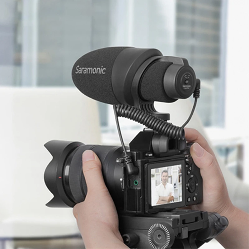 Saramonic Cammic легкая камера микрофон Запись интервью ветровое стекло для Dslr Canon Nikon камера s