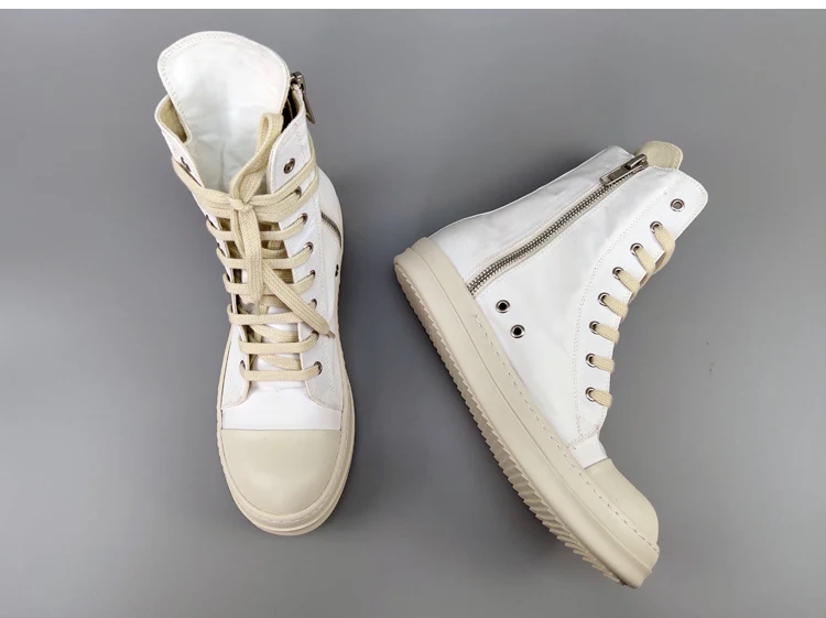 New Season Man High Top Sneakers Release Lace-up Canvas Shoes Fashion Kanye West Street Style |