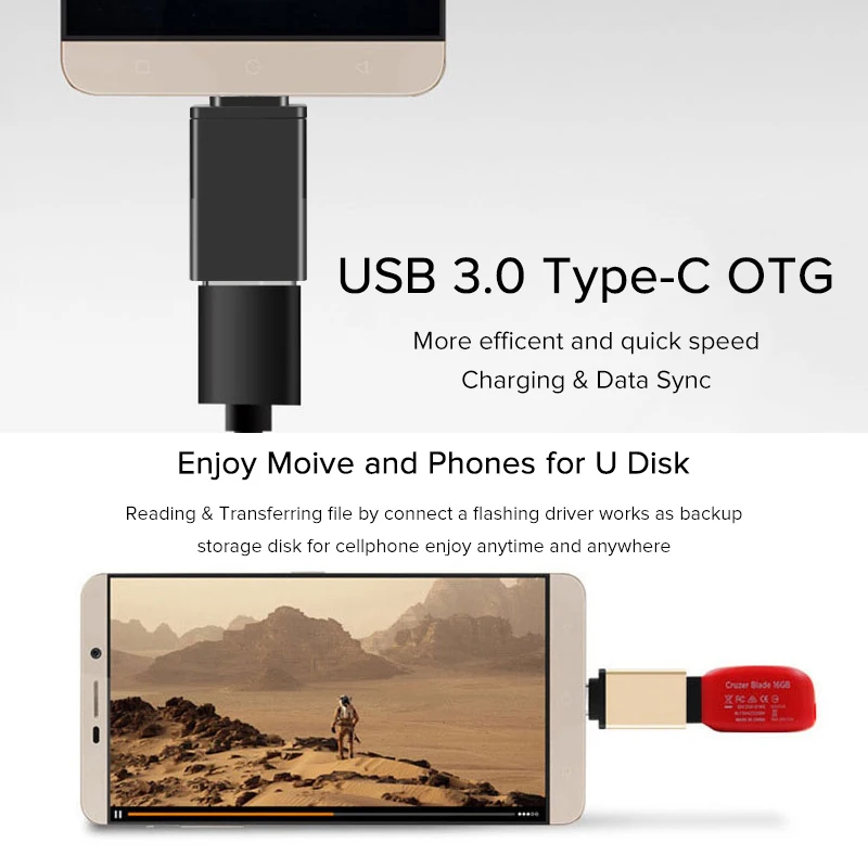 Тип C до USB 3 0 адаптер OTG кабель для быстрой зарядки и передачи данных Type-C мобильный