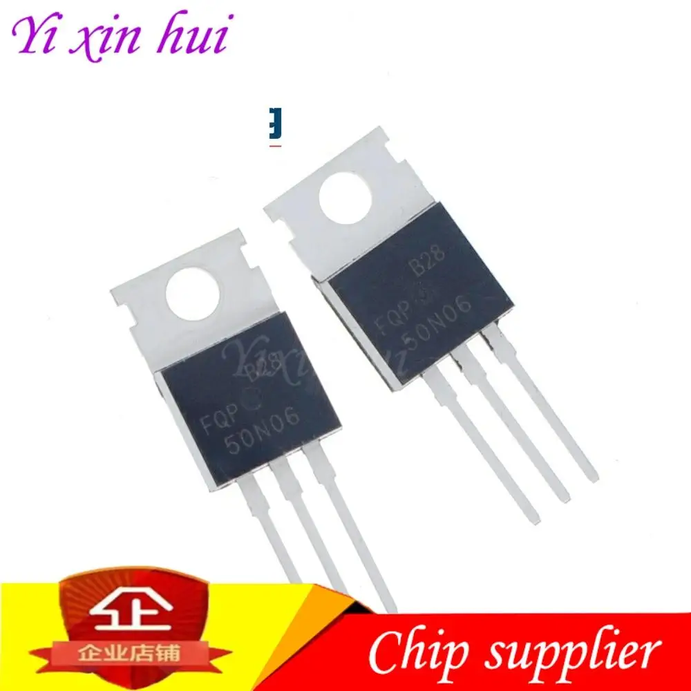 10 шт. FQP50N06 50N06 MOSFET TO 220 N CH 60В 50A Новый оригинал|Аксессуары для батарей и ЗУ| |