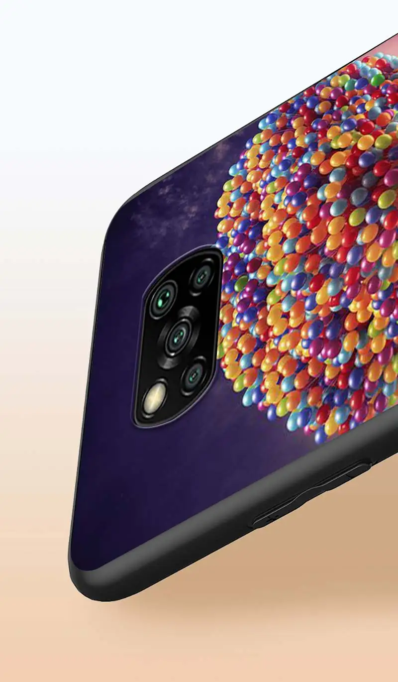 

Up Disney movie for Xiaomi Poco X3 NFC X2 M3 M2 F2 F3 Pro C3 F1 A2 Lite Mix3 Play Silicone Soft Black Phone Case