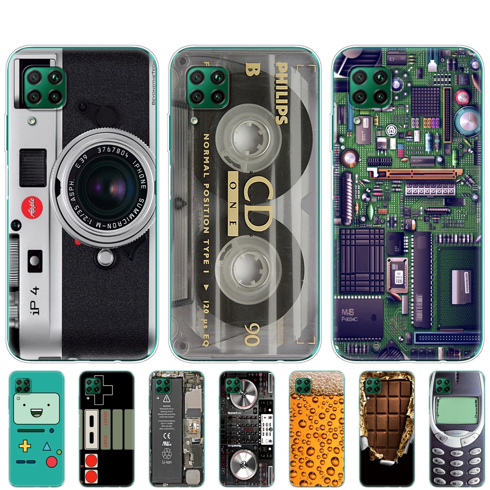 Чехол для huawei p40 lite E pro P smart 2020 Y5P Y6P Y7P Y8P Y6S Y8S Y9S NOVA 5T винтажная лента камера