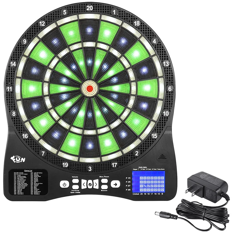 

Light Game Electronic LED Dart Board For Adult And Children Entertainment Toys Professional With 6 Soft Plastic Darts Gift Set