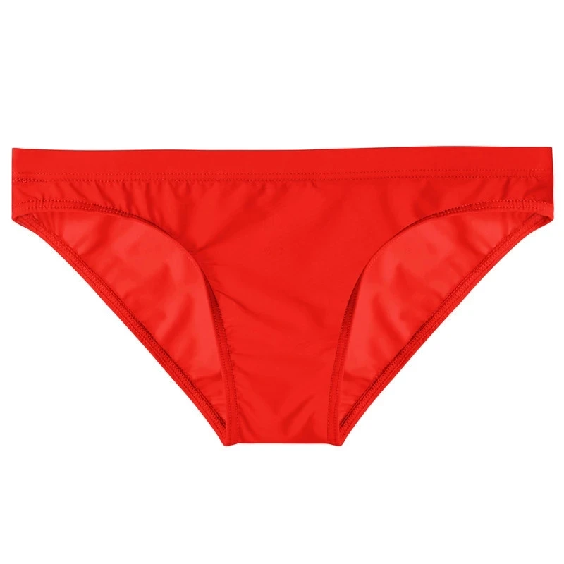 Men Underwear Ice Silk Solid Color Briefs Sexy Transparent Silky Quick Dry U Bulge Pouch Panties Low Waist Male Underpants Cueca