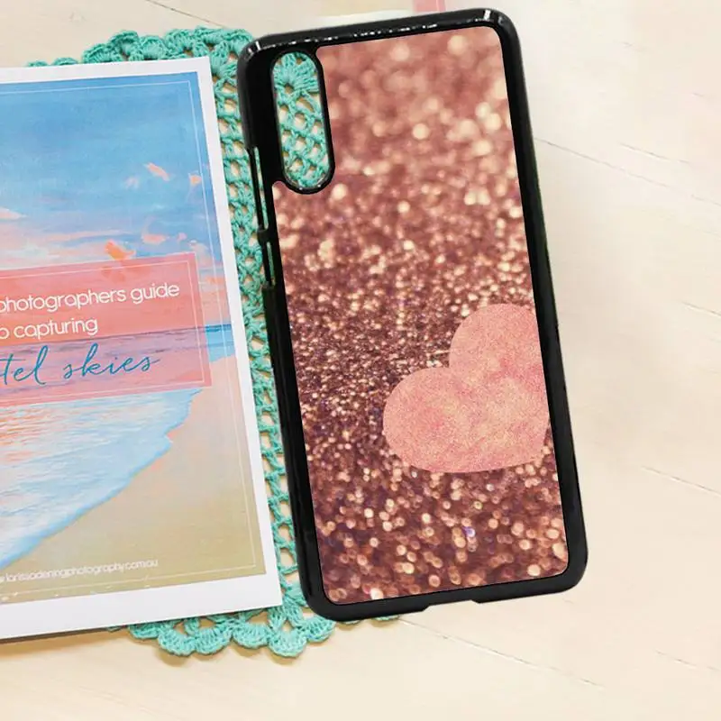 

pink Gold Rose Love heart shell Phone Case PC for iPhone 11 12 pro XS MAX 8 7 6 6S Plus X 5S SE 2020 XR