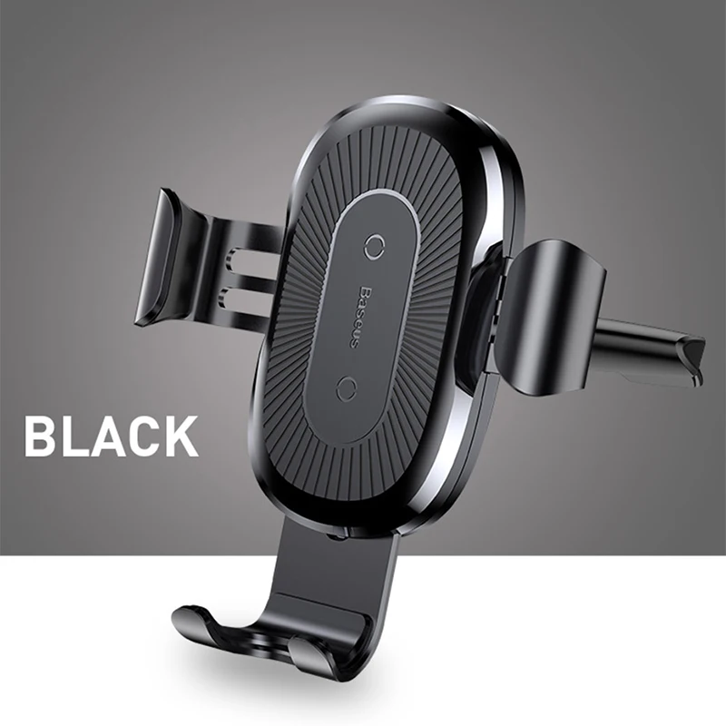 CD Slot BLACK Baseus CD слот беспроводное автомобильное зарядное устройство для iPhone 11 Pro Max samsung быстрая Беспроводная зарядка зарядное устройство гравитационный Автомобильный держатель для телефона - Тип штекера: CD Slot BLACK