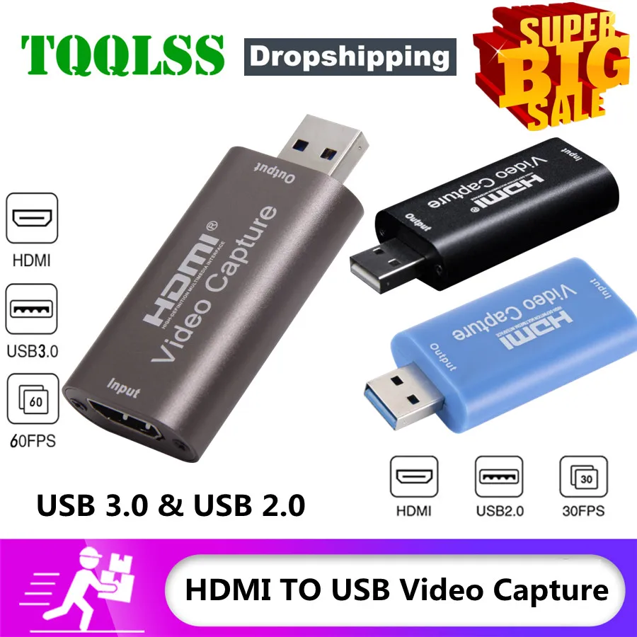 

Карта видеозахвата 4K, USB 3,0, USB, HDMI-совместимый рекордер, записывающее устройство для PS4, игр, DVD, видеокамеры, записывающей живую трансляцию