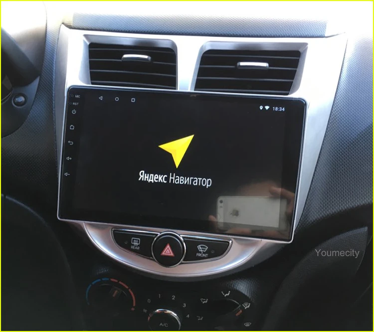 Android 9,0 автомобильный DVD видео плеер для hyundai Solaris 2011 2012 радио видео плеер wifi ips 32 ГРОМ Восьмиядерный 2DIN