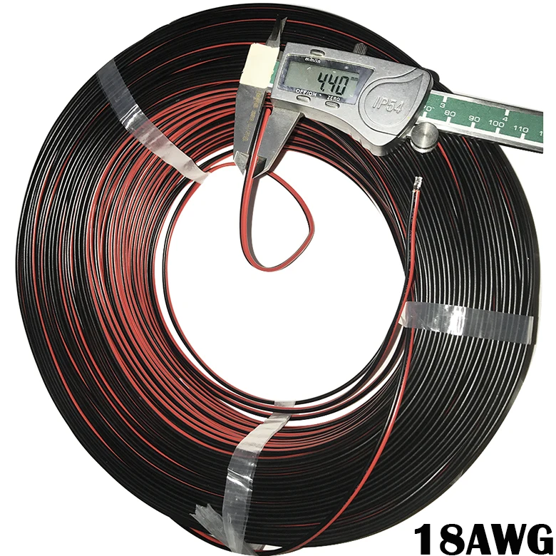 10 м 18 AWG 2*0,75 мм Удлинительный провод кабель используется для 12 В 24 в светодиодный ленточный кабель рекламный светильник
