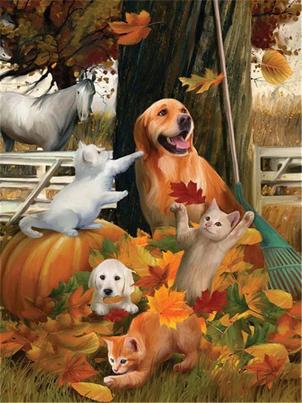 

Dog Diamond Painting Cross Stitch Diy Diamond Embroidery Diamond Mosaic Needlework