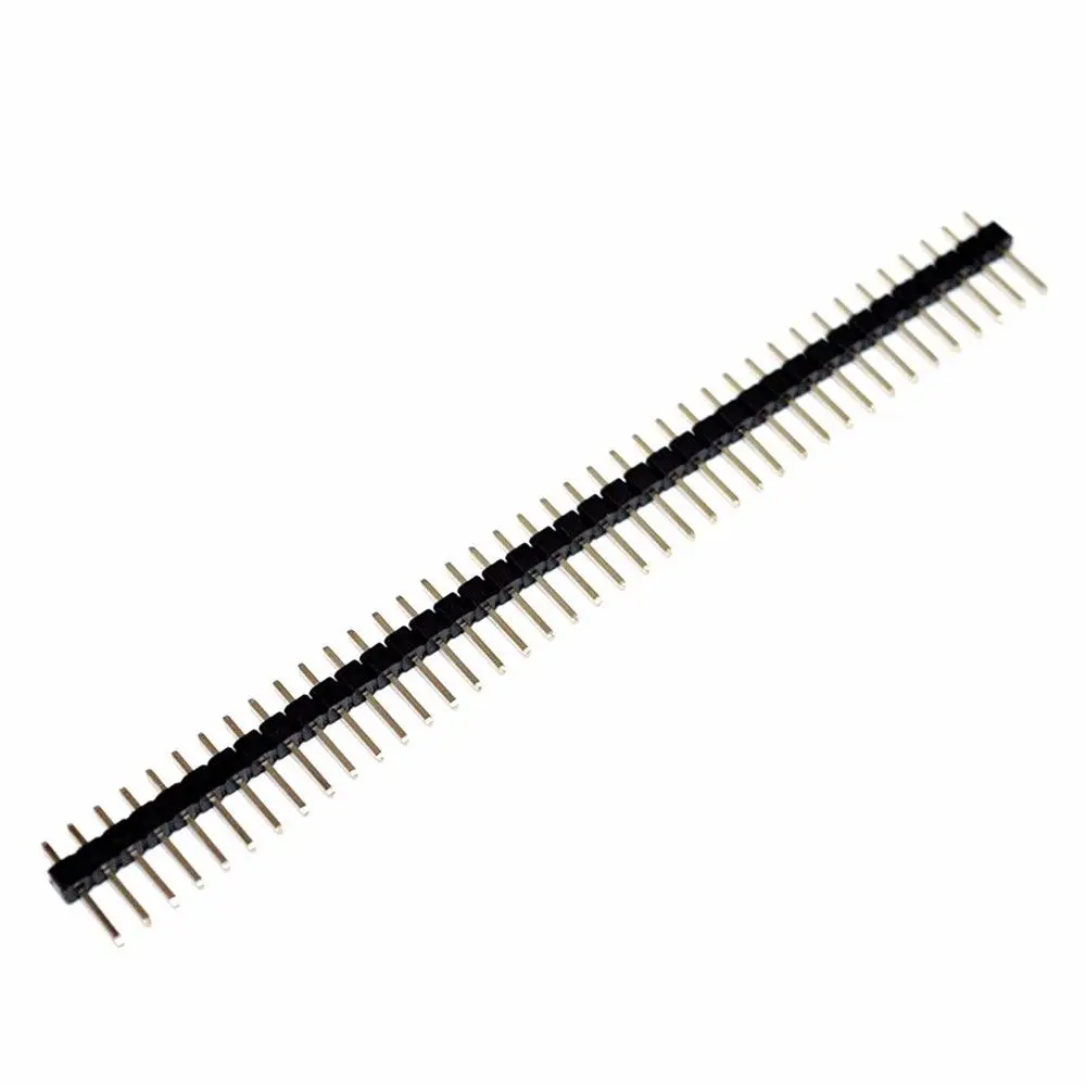 10 шт. 40 Pin однорядные Мужской 2 54 хрупкие 40Pin заголовок P разъем газа для Arduino черный