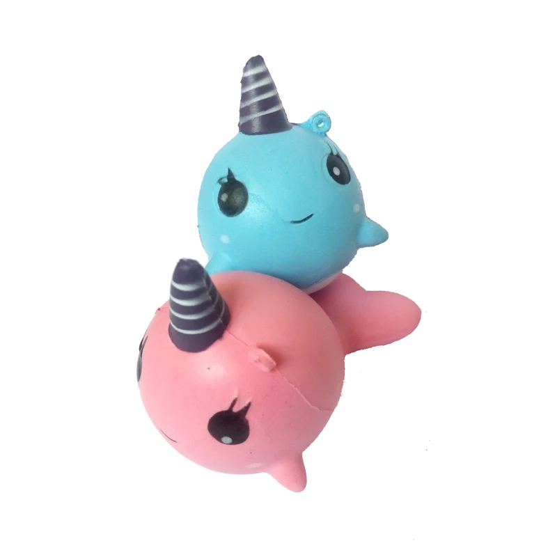Kawaii Сжимаемый Единорог КИТ животное игрушка для снятия стресса Дельфин Кукла