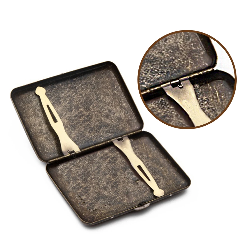 1 шт. Mettle сигареты чехол бутик богатых и процветающих 20 палочки металлический